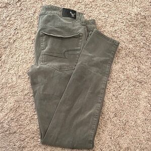 American Eagle Outfitters Olive Jeggings